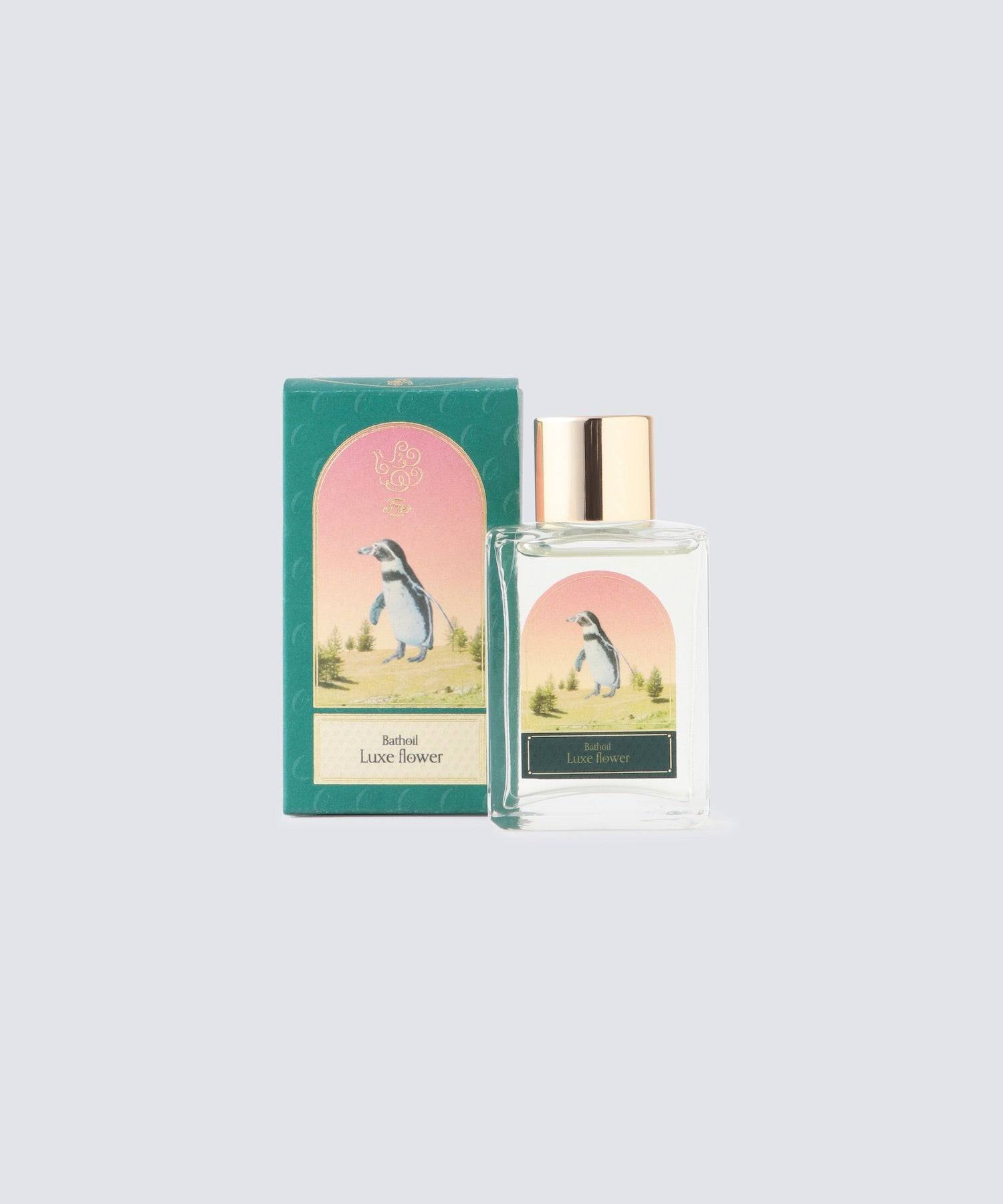 オーガニックコットン フェイスタオル&Foo TokyoバスオイルLuxe Flower 1本ギフトセット - Foo Tokyo (フートウキョウ)
