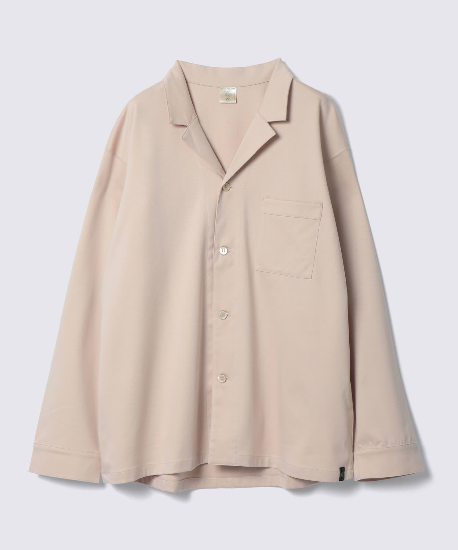 【セットアップ】シルキーコットンパジャマ シャンパンベージュ