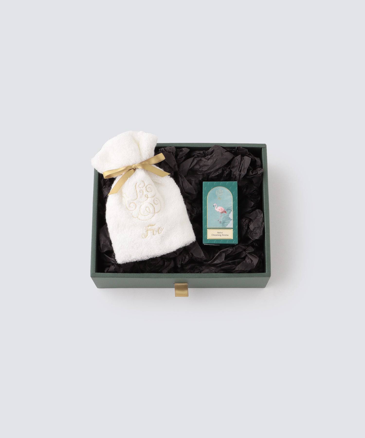 オーガニックコットン ハンドタオル & Foo Tokyo バスオイル Dreaming Aroma 1本 ギフトセット - Foo Tokyo公式ストア