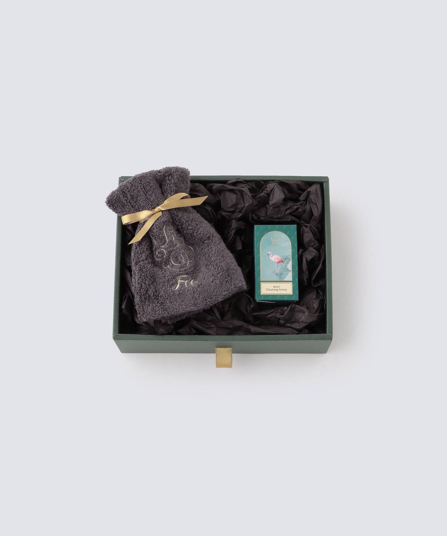 オーガニックコットン ハンドタオル & Foo Tokyo バスオイル Dreaming Aroma 1本 ギフトセット - Foo Tokyo公式ストア