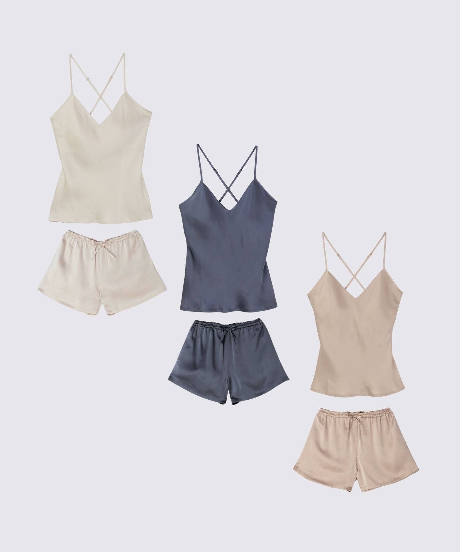 シルクキャミソール  パールホワイト