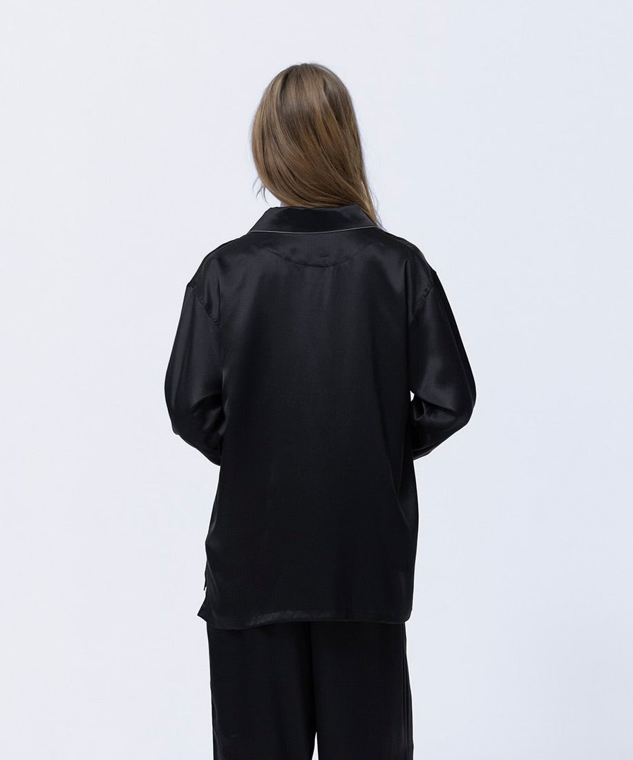 【トップス】シルクパジャマ ミッドナイトブラック - Foo Tokyo公式ストア