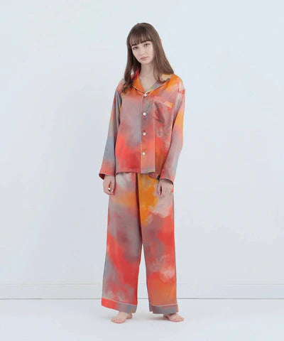 【セットアップ】シルクパジャマ アートカラー